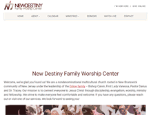 Tablet Screenshot of newdestinyfamily.com